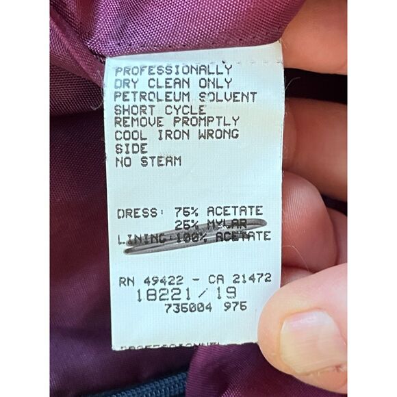 Vintage Scott McClintock Green Purple Y2K Glam Bead Strap Dress Women's Size 10 - Picture 5 of 13